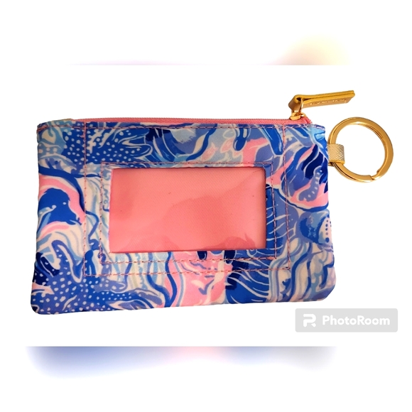 NWOT Lilly Pulitzer ID Holder wallet with keychain. - Picture 4 of 9